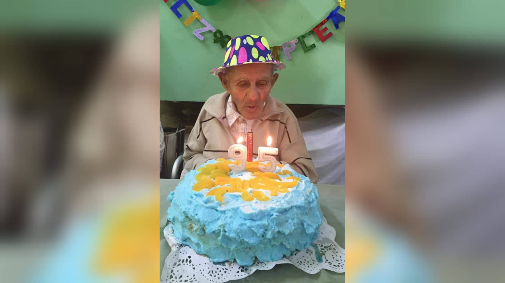 Hogar Ancianos Juan XXIII: Raúl Frontera sopló 95 velitas