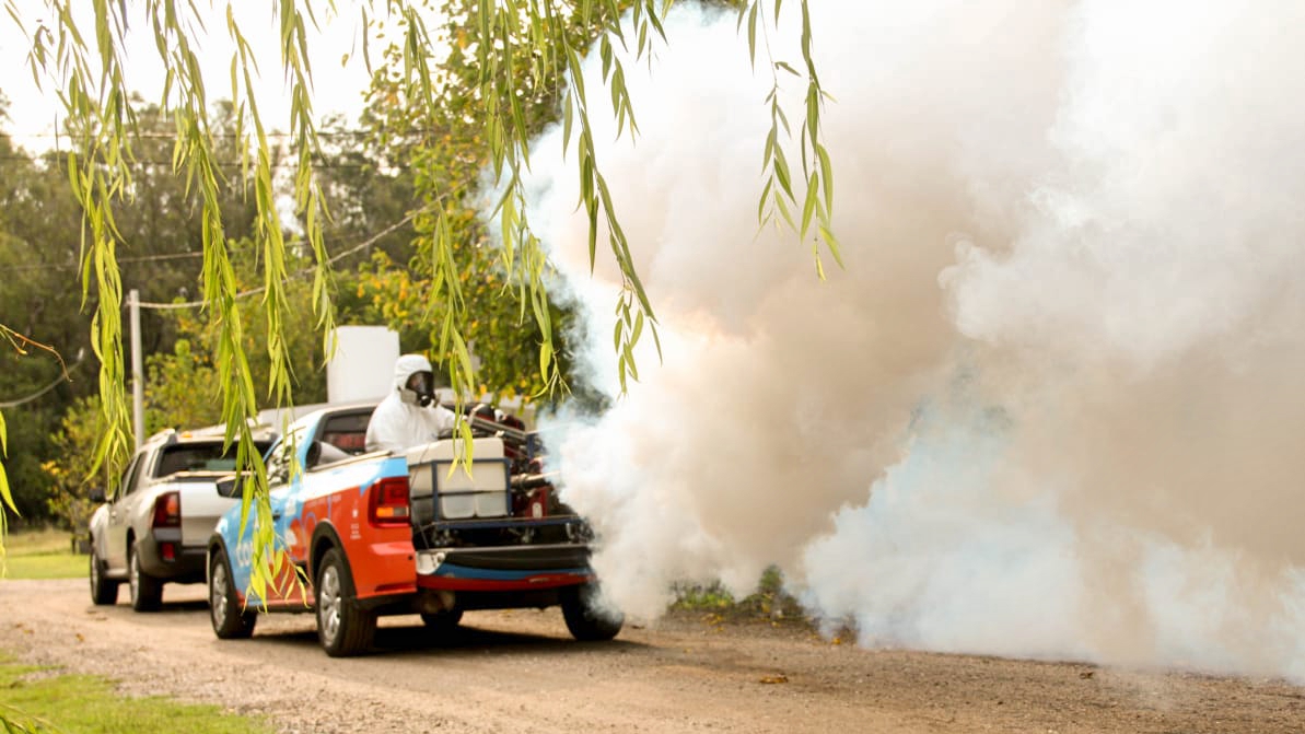 Dengue: el Gobierno Municipal fumigó 400 manzanas en un día