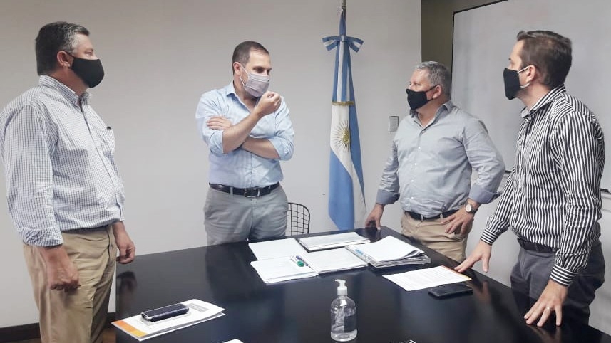 Benedetti se reunión con el secretario de Obras Públicas de la Nación, Martín Gill