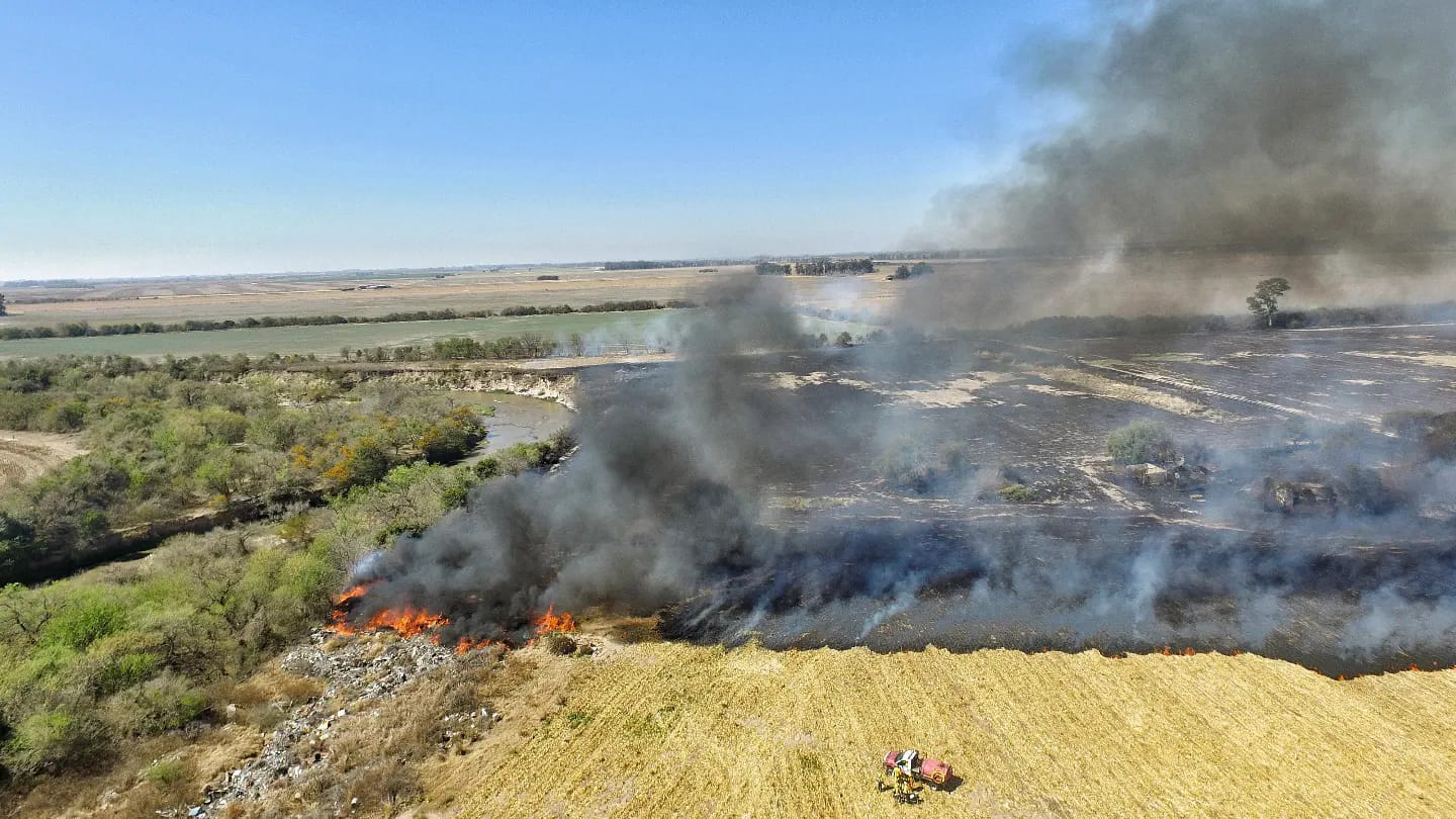 El Fuertecito: un incendio forestal de gran magnitud afectó 120 hectáreas