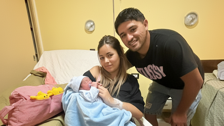 Arroyito ya tiene su primer bebé del año: nació Maher Benjamín